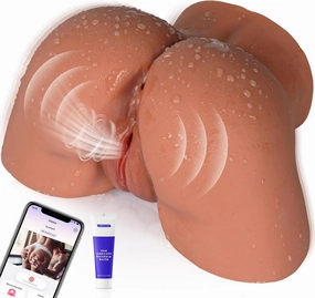BIG SHOCKED 12 Vibrating Sex Doll, Male Sex Toy for Men Automatic Male Masturbator Mens Sex Dolls Electric Penis Pump Pocket Pussy Stroker Sex Toys Adult Toys 3D Lifelike Butt Vagina Anal