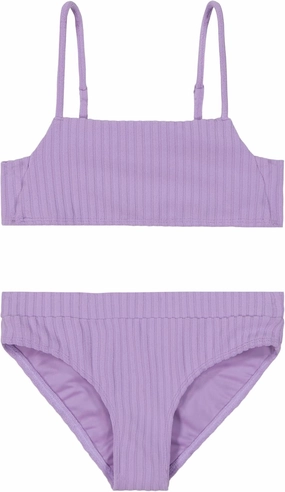 Billabong Girls' Two-Piece Bikini Swimsuit Set, UPF 50  Sun Protection, Quick-Dry Bathing Suit