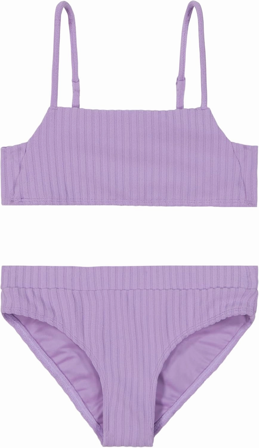 Billabong Girls' Two-Piece Bikini Swimsuit Set, UPF 50  Sun Protection, Quick-Dry Bathing Suit