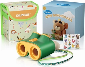 Binoculars for Kids 8x30,Adjustable Neck Strap/Shoulder Bag Stickers, Toy Binoculars for Bird Watching,Camping, Learning,Exploration Gift for Boys Girls 6-12 Years