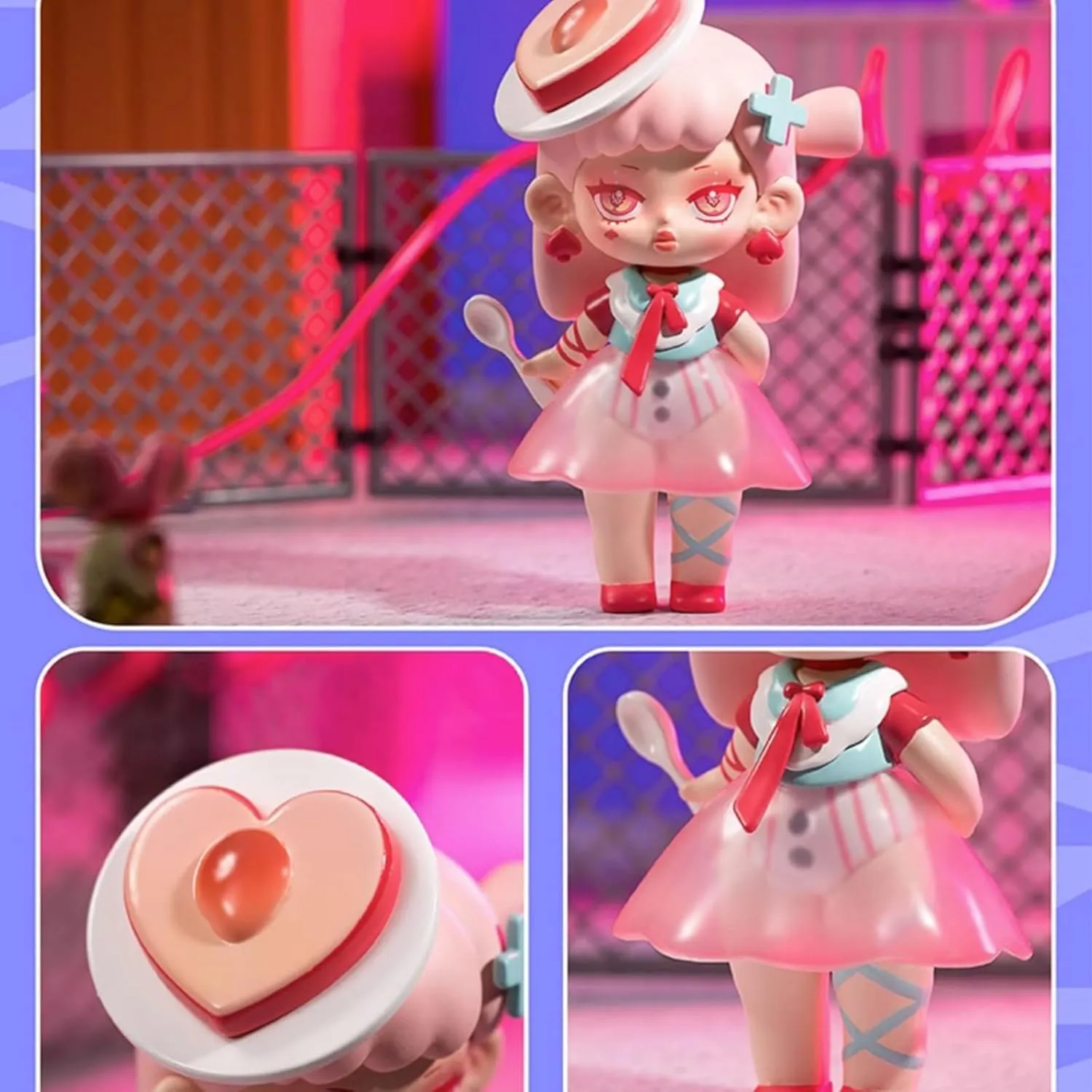 Blind Box Figures Toys,4.7" Cute Mini Dolls Kawaii SIMONTOYS Series-Kunana Super Girl PVC Blind Box Doll Collectable Action Figure Posable Dress Up Doll for Girls Birthday Party Gift Toys