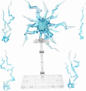 Blue Action Figure Stand Set Diy Assembly Toy Model Bracket Sturdy Plastic Holder for Display