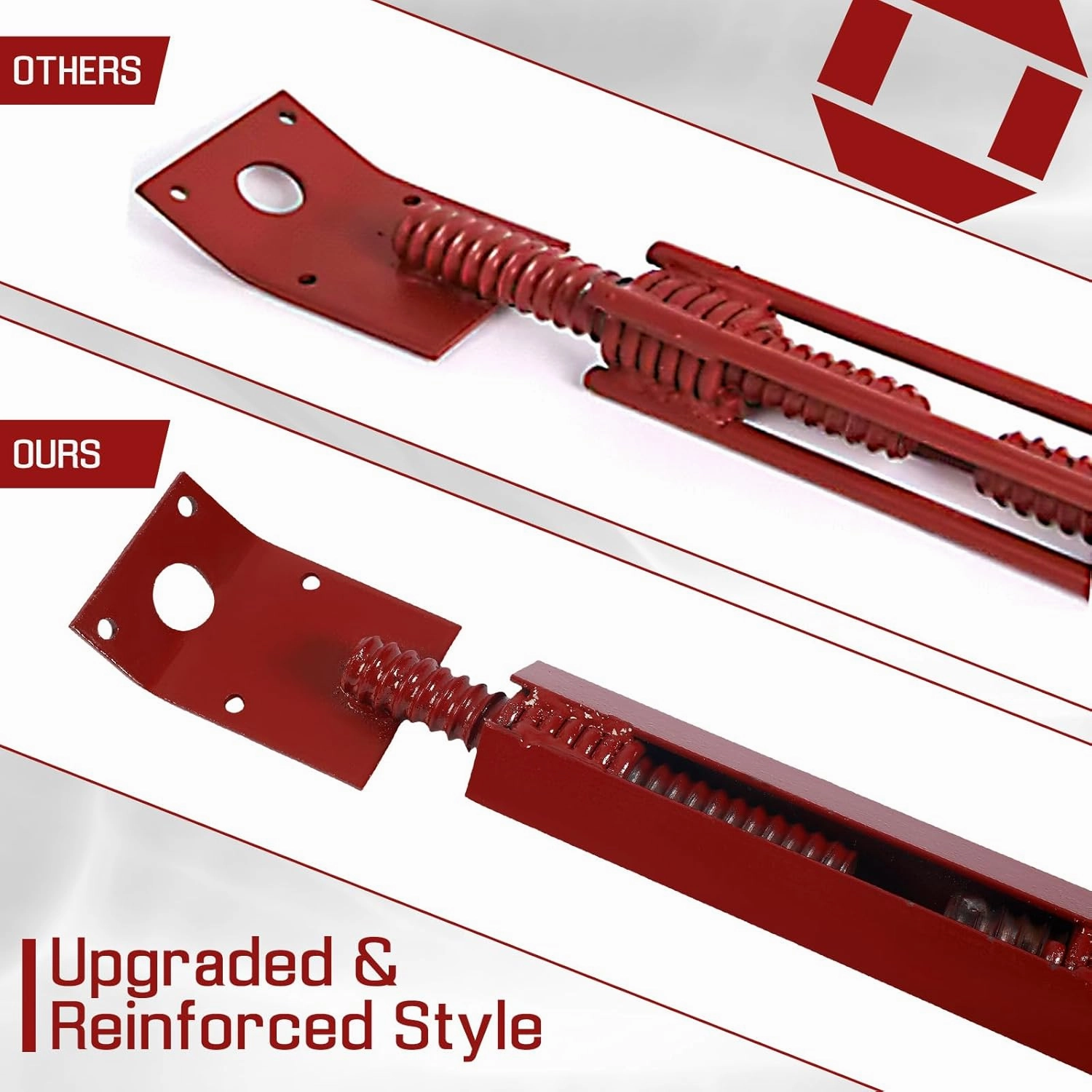 Blulu 6 Pcs Concrete Turnbuckle Form Aligner 35" - 38.5" Adjustable Length with 5" x 3" Bent Plate Adjustable Wall Brace Form Tube for Concrete Formwork Construction Engineering Tools
