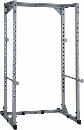Body-Solid Powerline (PPR200X) Adjustable Power Rack - 18-Level Strength Training Heavy-Duty Steel Frame with Safety Rods and Chin-Up Bar for Home Gym