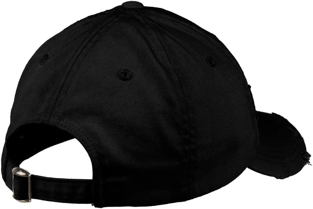 Born of Water Scuba Dive Flag Distressed Hat: Mens Low Profile Hat