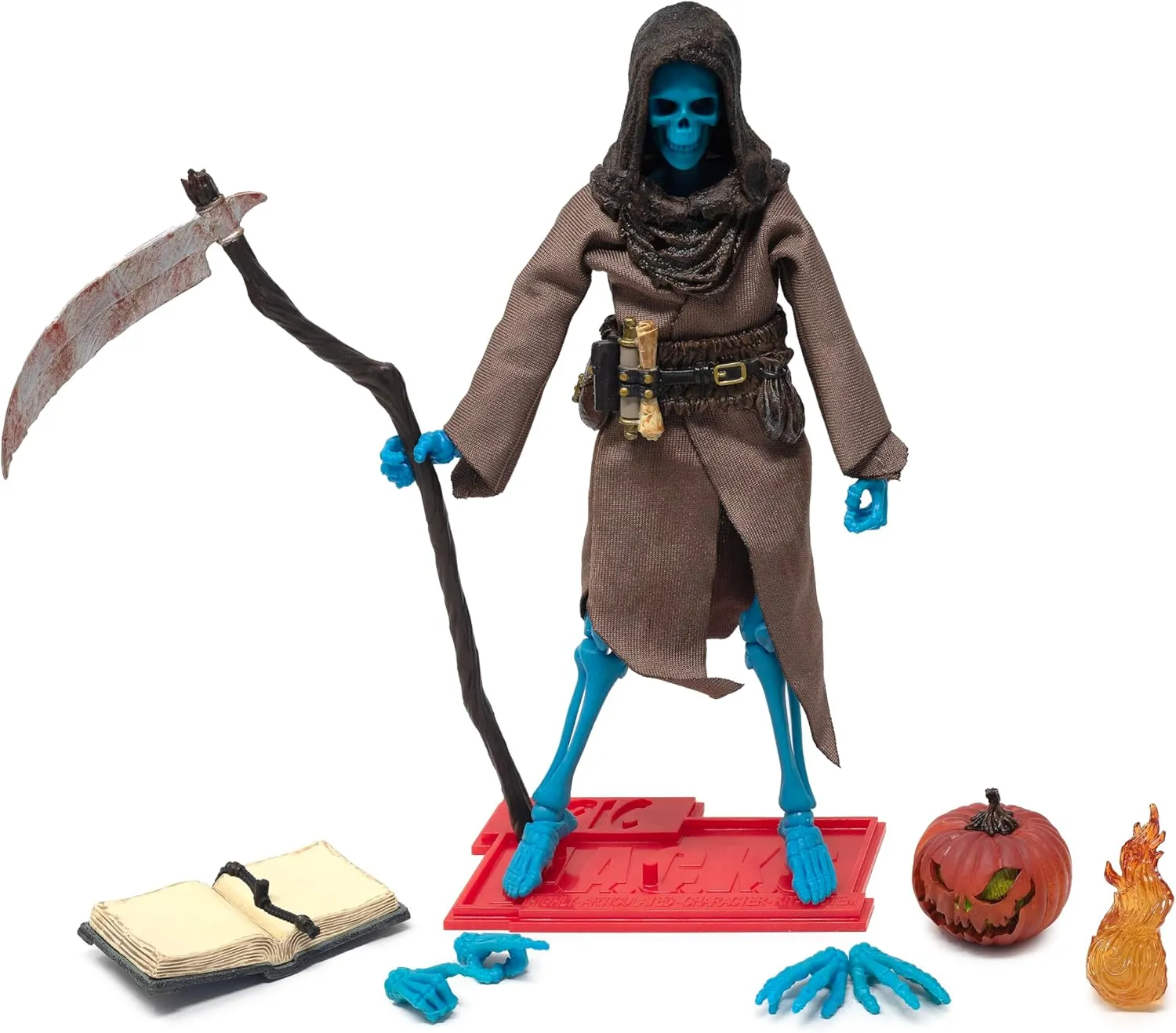Boss Fight Studio Epic H.A.C.K.S. Set of 4 - Grim Spectre, Pirate, Gladiator, Barbarian Skeletons - Highly Articulated Collectible Figurines with Accessories, Alternate Heads and Hands - 1:12