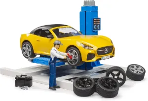 Bruder 62112 bworld Car Service Center and Bruder Roadster