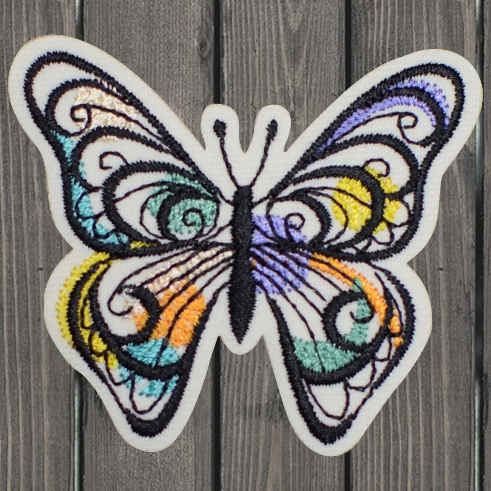 Butterfly Embroidered Patch — Iron On