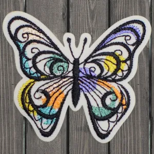 Butterfly Embroidered Patch — Iron On