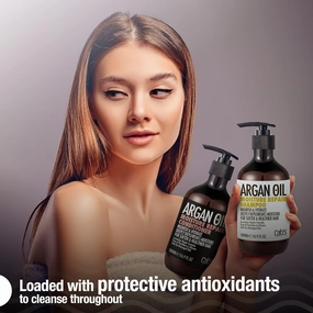 Cab's Argan Oil Shampoo and Conditioner Set for Women and Men - Best Gift for Damaged, Thinning Hair, Curly or Frizzy Hair - Paraben Free 2 x 16.9 fl oz