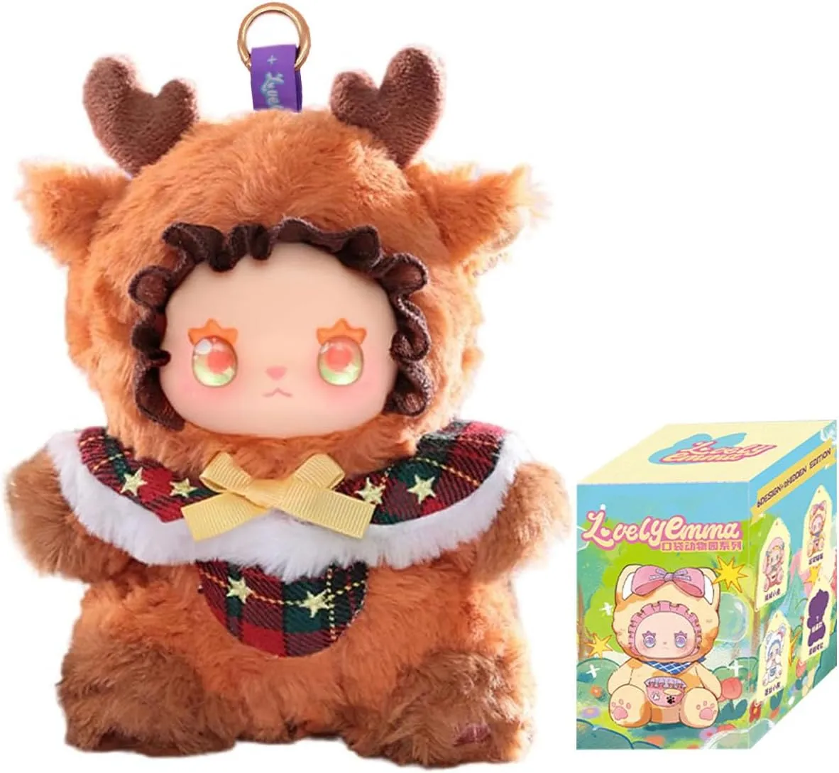 CALEMBOU Plush Doll Blind Box Figures, 6.7'' Cute Stuffed Animal Blind Plush, Kawaii 1 of 6 Possible Mystery Boxes Collectible Toys Cute Soft Plushies Birthday Gifts (Lovely Emma Pocket Zoo Series)