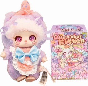 CALEMBOU Plush Doll Blind Box, 8'' Cute Stuffed Animal Plush Toys, Kawaii 1 of 6 Possible Mystery Collectible Toys Cute Soft Animals Charm Birthday Gifts (Liila' Chef Kitten 1pc)