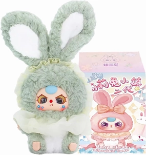 CALEMBOU Plush Doll Blind Box, Cute Rabbit Stuffed Animal Plush Toys, Kawaii 1 of 6 Possible Mystery Collectible Toys Cute Soft Animals Charm Birthday Gifts (Lili's Rabbit Town 1pc)