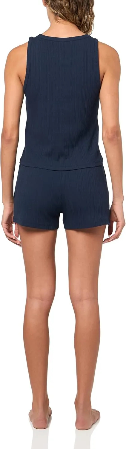 Calvin Klein womens Refined Rib Tank Short Set
