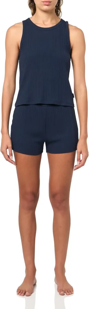 Calvin Klein womens Refined Rib Tank Short Set