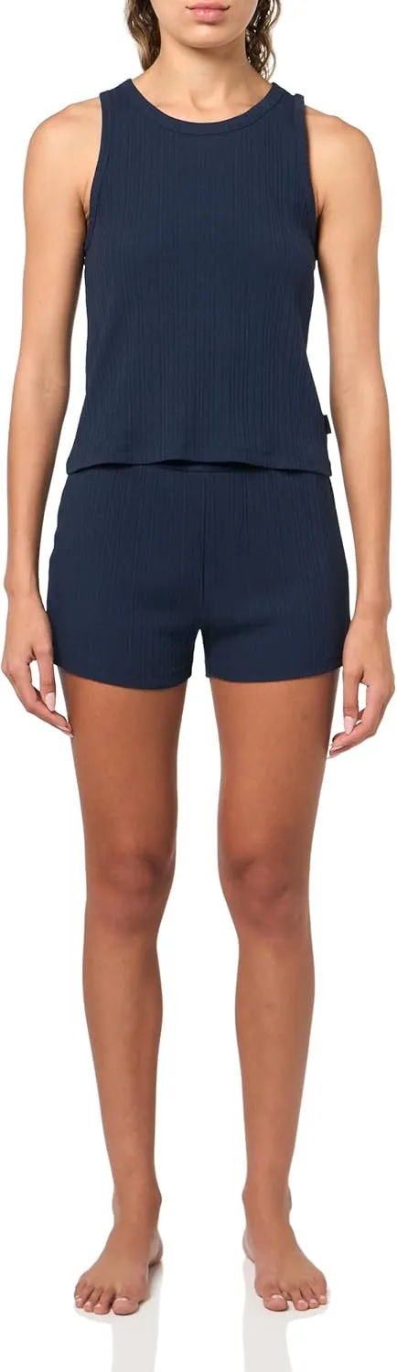 Calvin Klein womens Refined Rib Tank Short Set