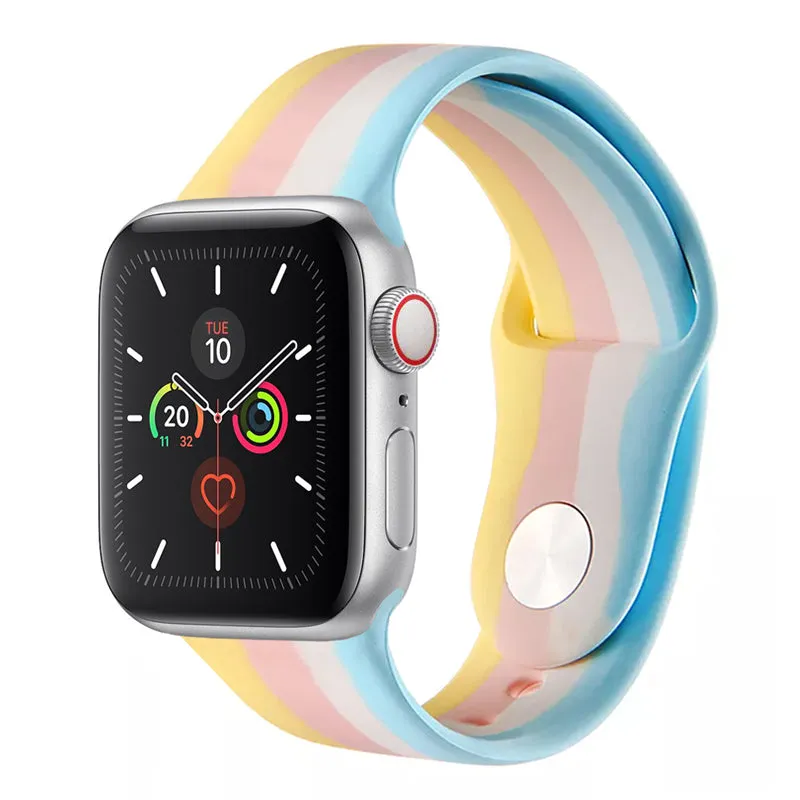 Candy Painted Stripes Sport Band for Apple Watch