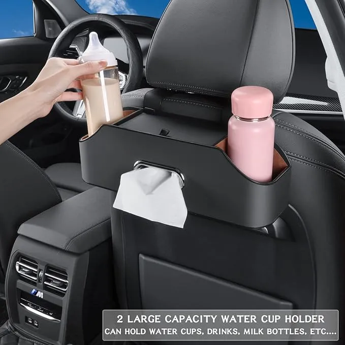 Car Back Seat Storage Organizer with Cell Phone Stand