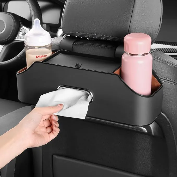 Car Back Seat Storage Organizer with Cell Phone Stand