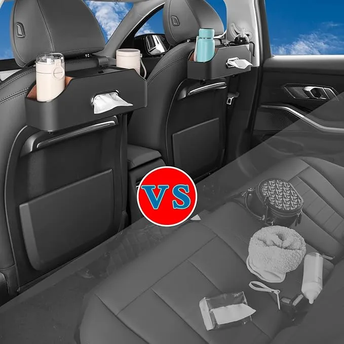 Car Back Seat Storage Organizer with Cell Phone Stand