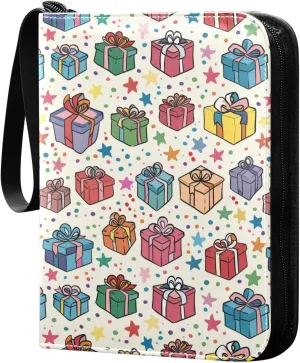 card albums binder photo with double sided removable sleeves collectors for 400 cards Gifts Cartoon Colorful