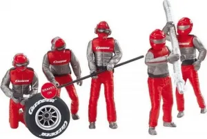 Carrera USA 20021131 21131 Figure Mechanics Realistic Scenery Accessory for Slot Car Race Track Sets, Red