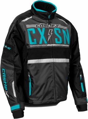 Castle X Men's Strike G4 Jacket (Turquiose/Charcoal/Black - Large)