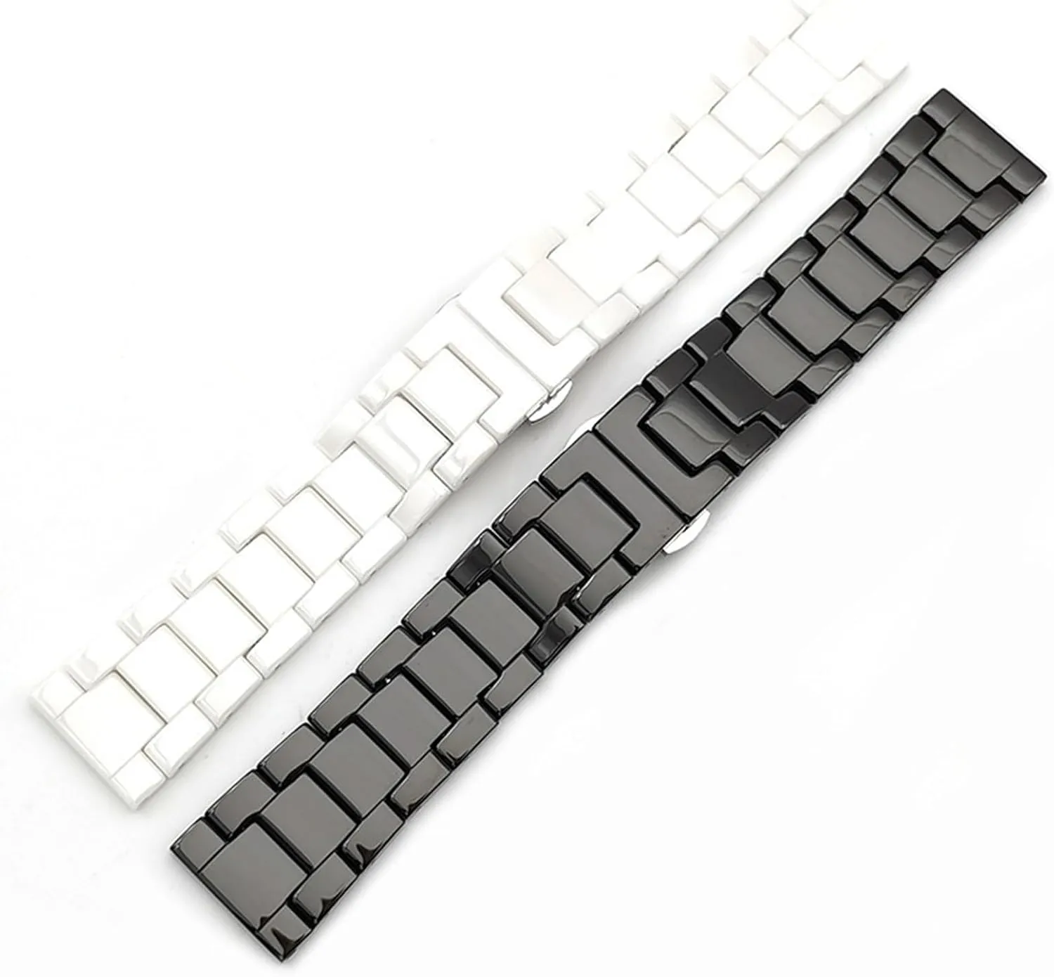 Ceramic Watch Strap 18mm 20mm 22mm Bracelet Quick Release Stainless Steel Watch Bands Universal Adjustable