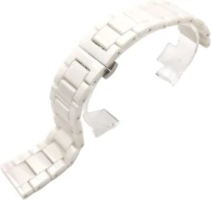Ceramic Watch Strap 18mm 20mm 22mm Bracelet Quick Release Stainless Steel Watch Bands Universal Adjustable