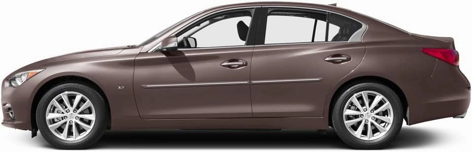 CF-Q50 Chromeline Body Side Molding Compatible with Infiniti Q50 - Performance Hagan Blue (RBP)