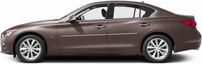 CF-Q50 Chromeline Body Side Molding Compatible with Infiniti Q50 - Performance Hagan Blue (RBP)