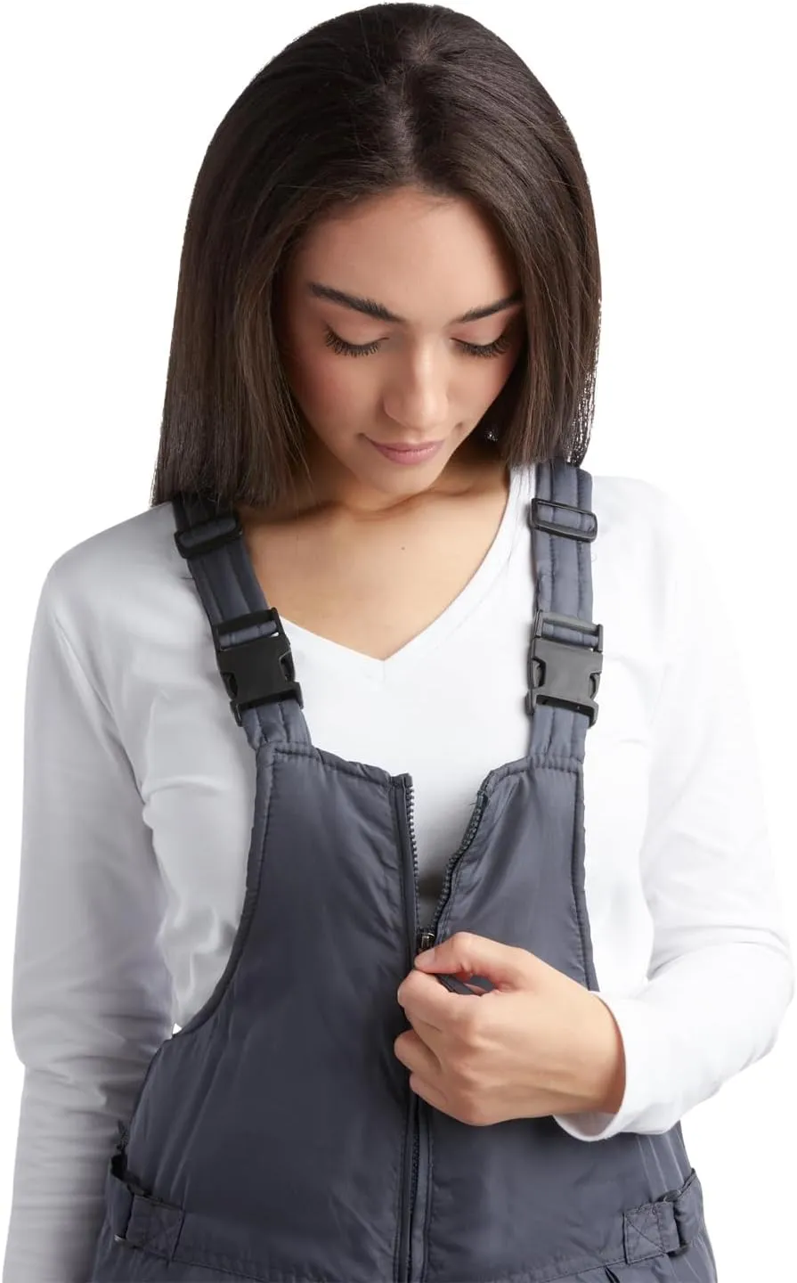 Cherokee Women's Insulated Snow Bib - Water Resistant Ski Overall Pants (S-3XL)
