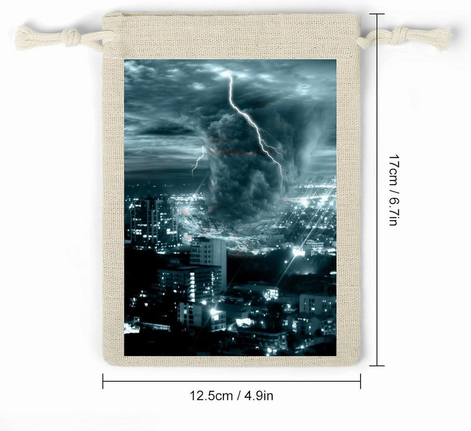 Chicago City Tornado Storm Weather Pattern Lightweight And Compact Small Bundle Pocket