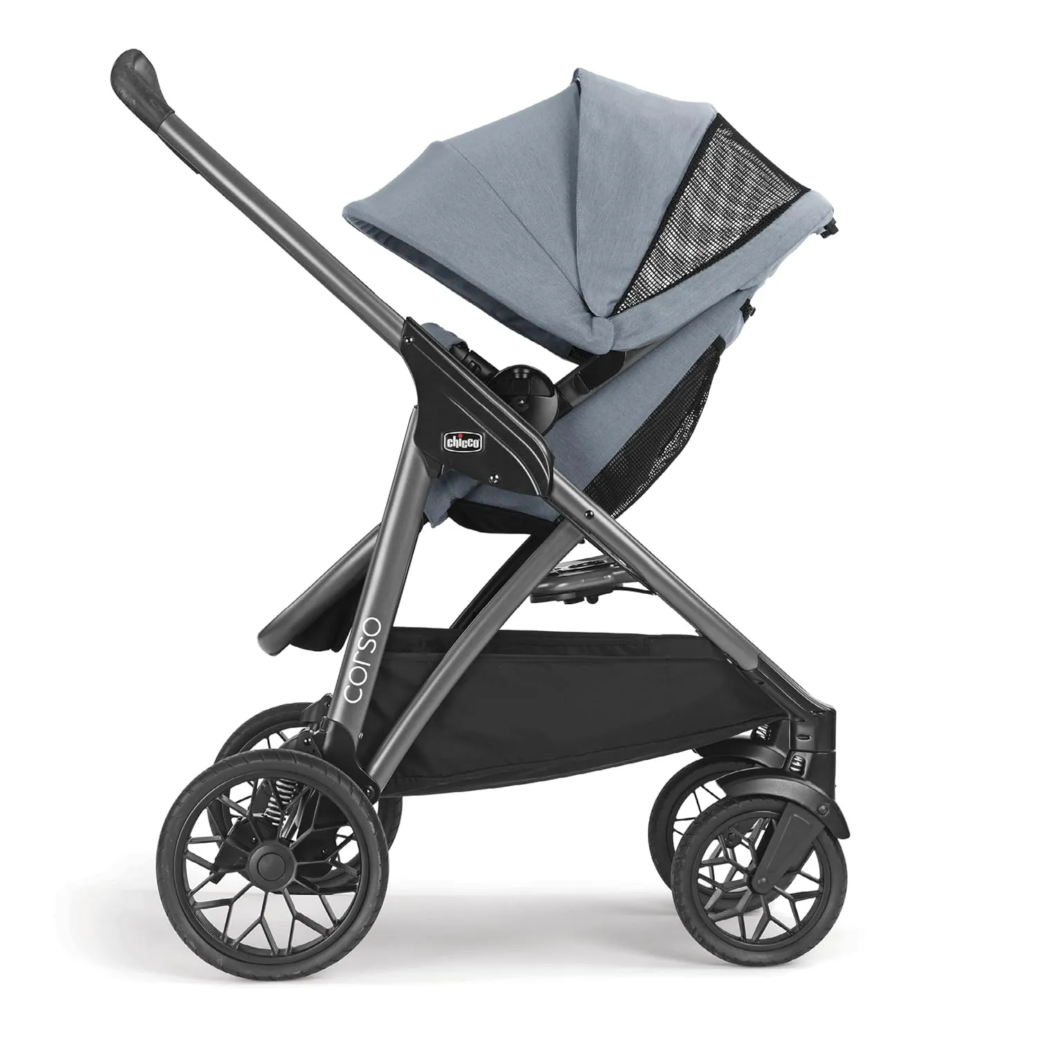 Chicco Corso Modular Quick-Fold Stroller - Staccato | Black