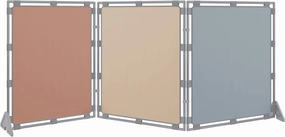 Children's Factory Big Screen PlayPanel - Set of 3, Kids Room Divider, Classroom Privacy Screen, Cantilever Feet Included, Elements
