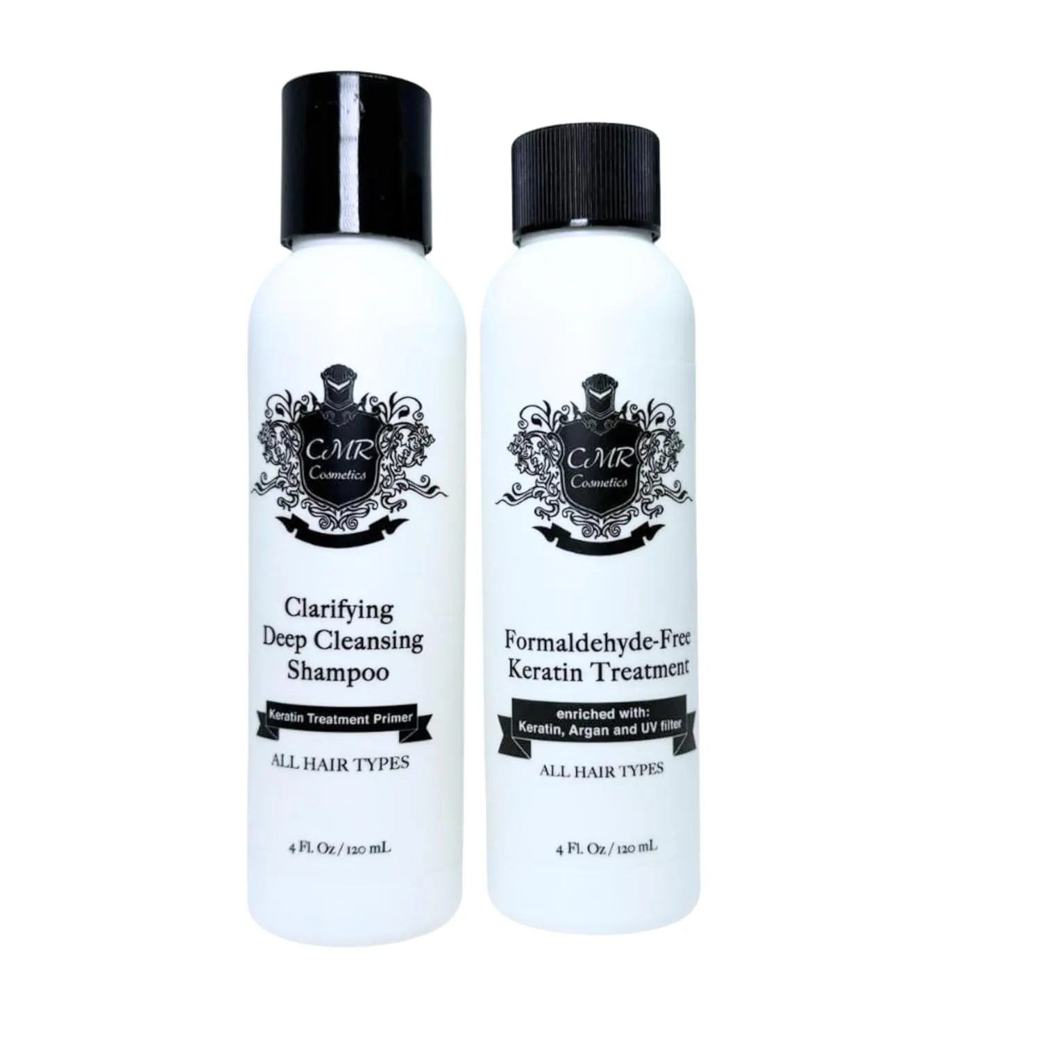 Clarifying Deep Cleansing Shampoo & Formaldehyde-Free Keratin Care, Enhances Shine, Smooths, Straightens, Suitable for All Hair Types