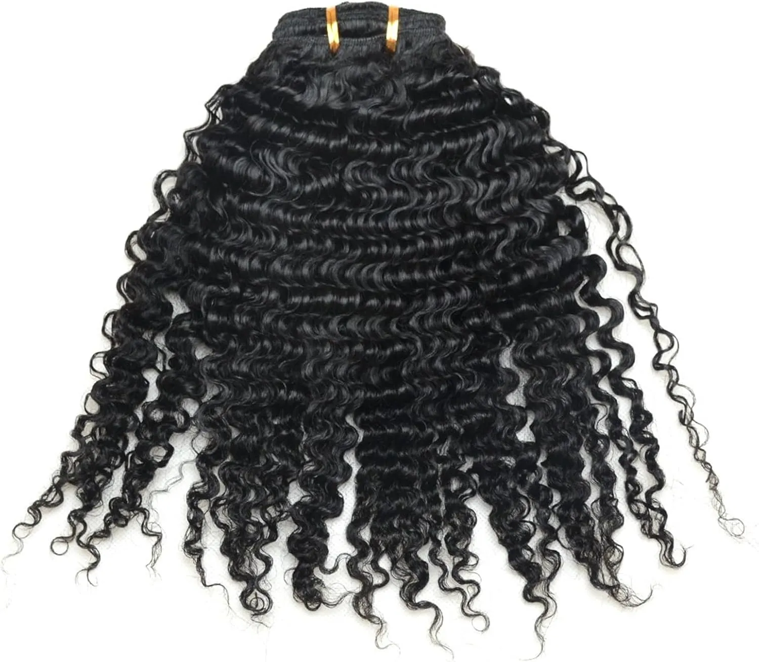 Clip in Hair Extensions Curly Clip in Hair Extensions Human Hair for Black Women - 8 Pieces/Set #1B Double Weft Brazilian Remy Human Hair Clip in Extensions Thick to Ends Human Hair Extensions Clip(20