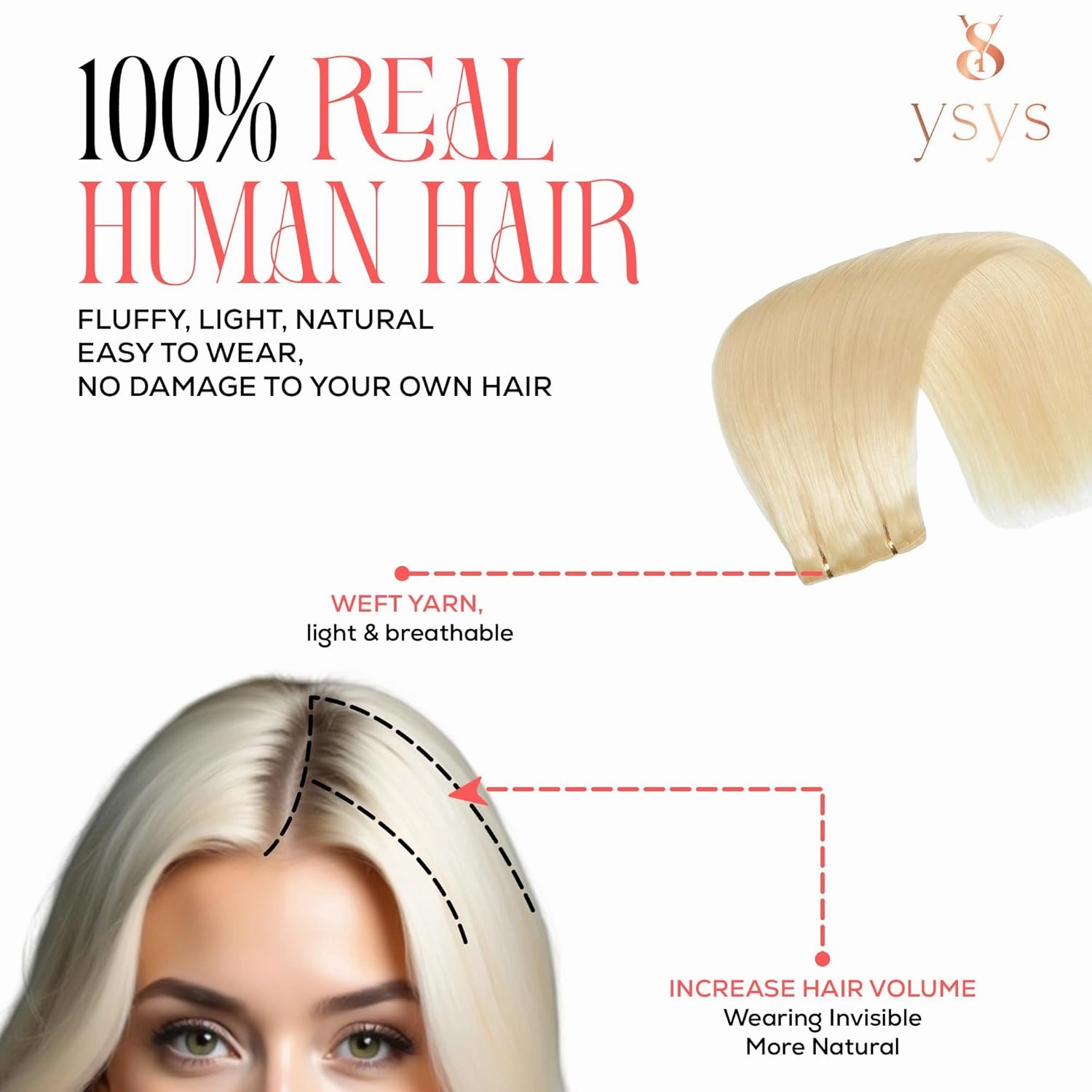Clip in Hair Extensions - 100% Human Hair Remy Hair Extensions for Women - 7 Pieces, 120g Seamless Clip ins for Extra Volume/Style - Natural Straight (Blond #613, 20 inches)