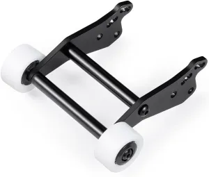 CNC Machined Wheelie Bar Kit Aluminum Rear Head Up Wheel with Bearings Set for 1/18 LOSI Mini LMT 4WD RC Monster Truck Upgrades