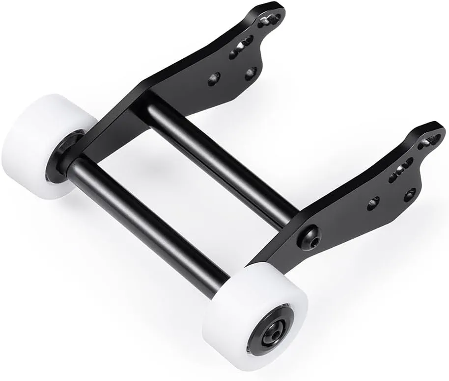 CNC Machined Wheelie Bar Kit Aluminum Rear Head Up Wheel with Bearings Set for 1/18 LOSI Mini LMT 4WD RC Monster Truck Upgrades
