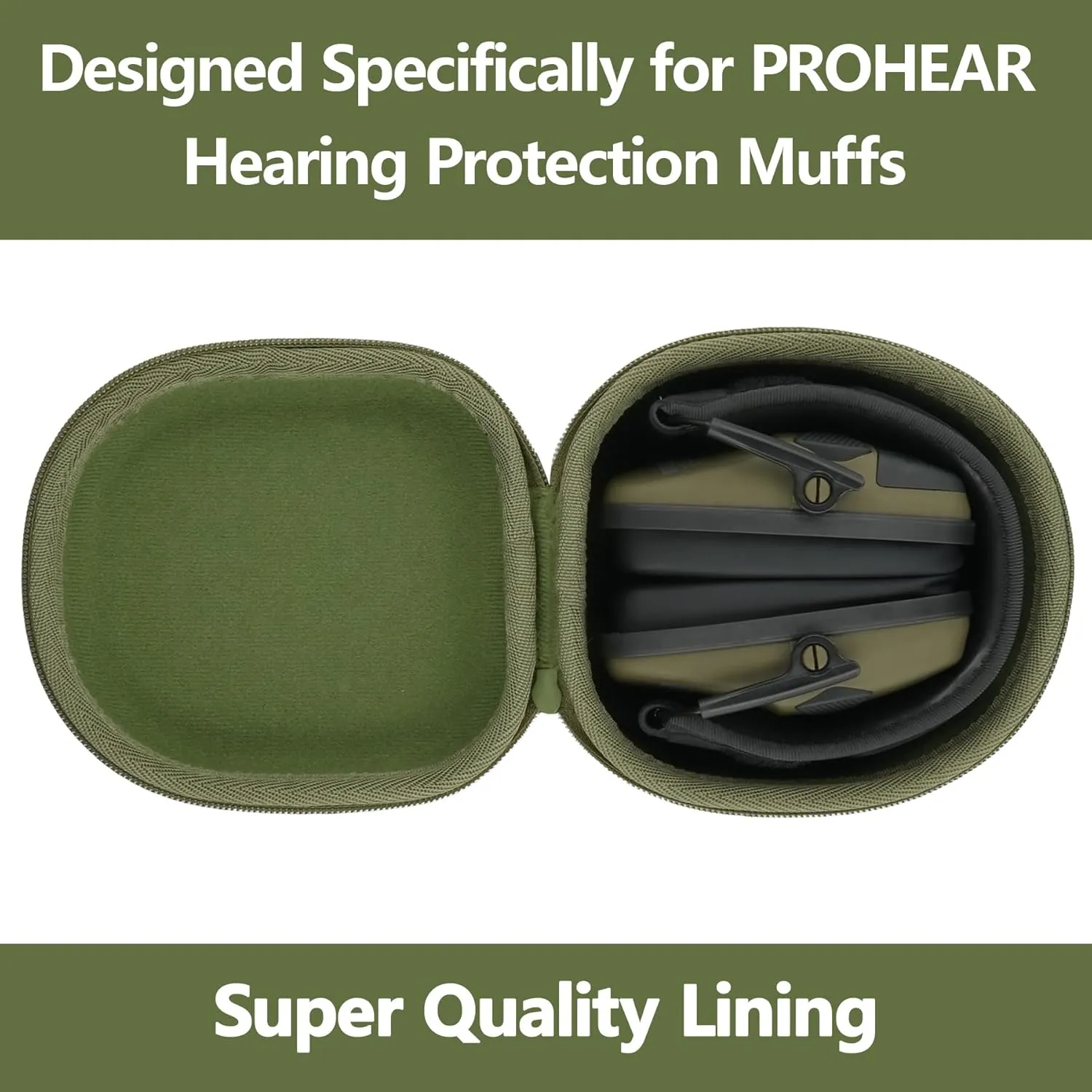 co2CREA for PROHEAR 066/016/030/030 2.0/036 Electronic Ear Protection Hearing Protection Muffs and Shooting Glasses