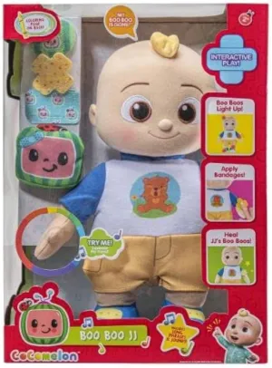CoComelon Official Musical Doll Collection, Soft Plush Body, JJ   Cody Sing Along Friends (Boo Boo JJ Deluxe Plush)