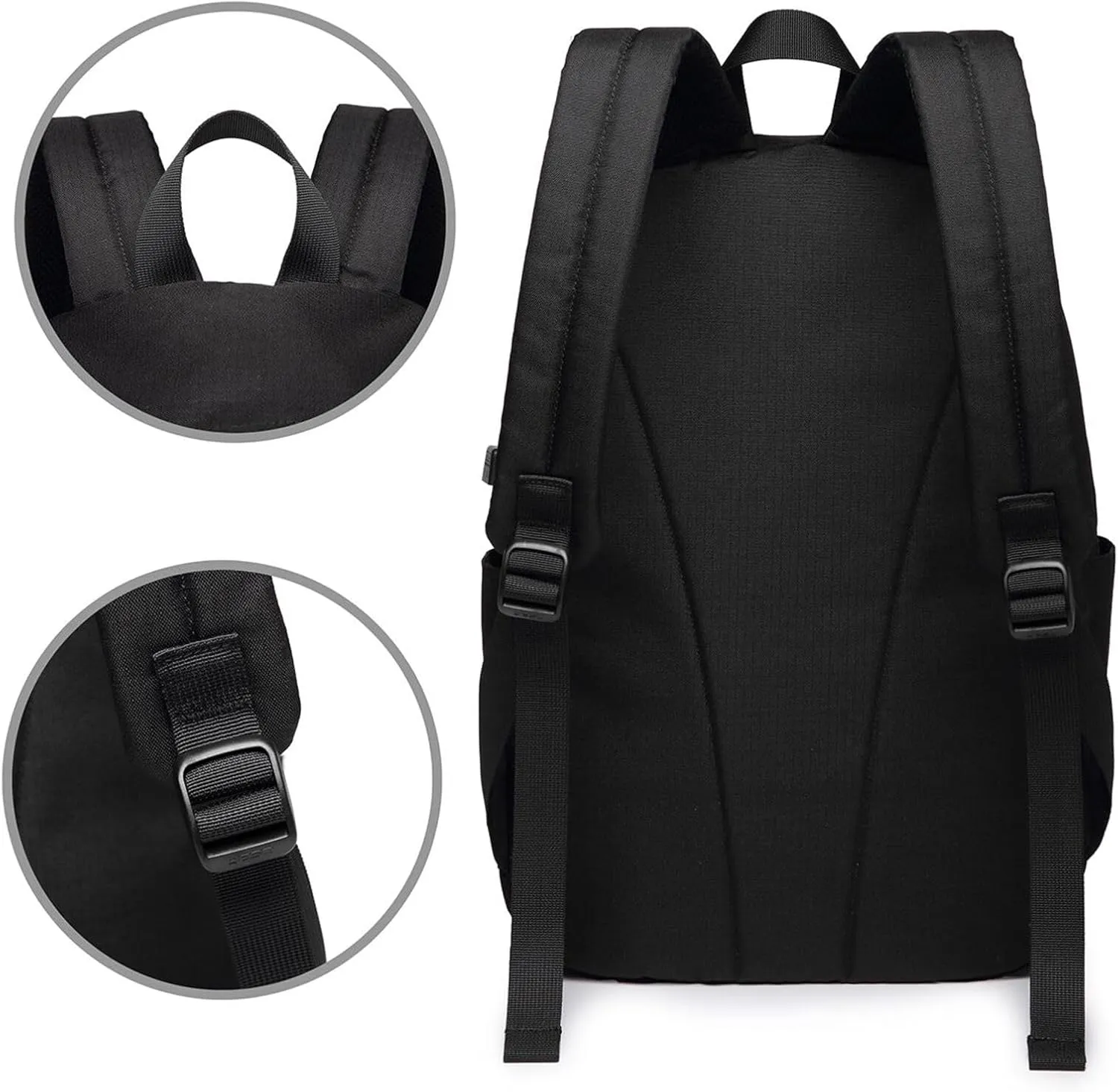 Colorful Waves Backpack, 17 Inch Travel Business Laptop Backpack With USB Port for Women Men