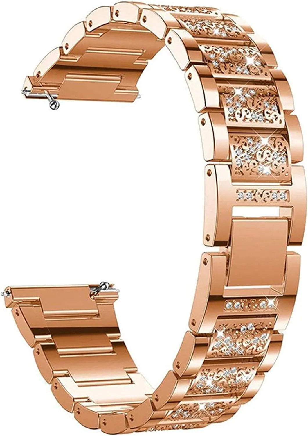 Compatible for AKUMAKA Smart Watch Bands, 22mm Jewelry Bling Diamond Metal Dressy Strap Accessories Sports Band for Men Women Compatible with AKUMAKA G39, T90, 209DK Smart Watch