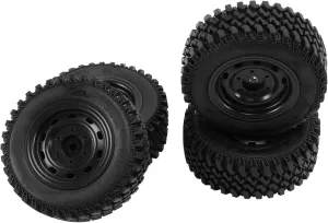 Compatible with MN86 4Pcs Rubber Wheel Tire Tyre Set 1/12 RC Car Upgrade Spare Parts Replacement Accessories RC Wheel Tires
