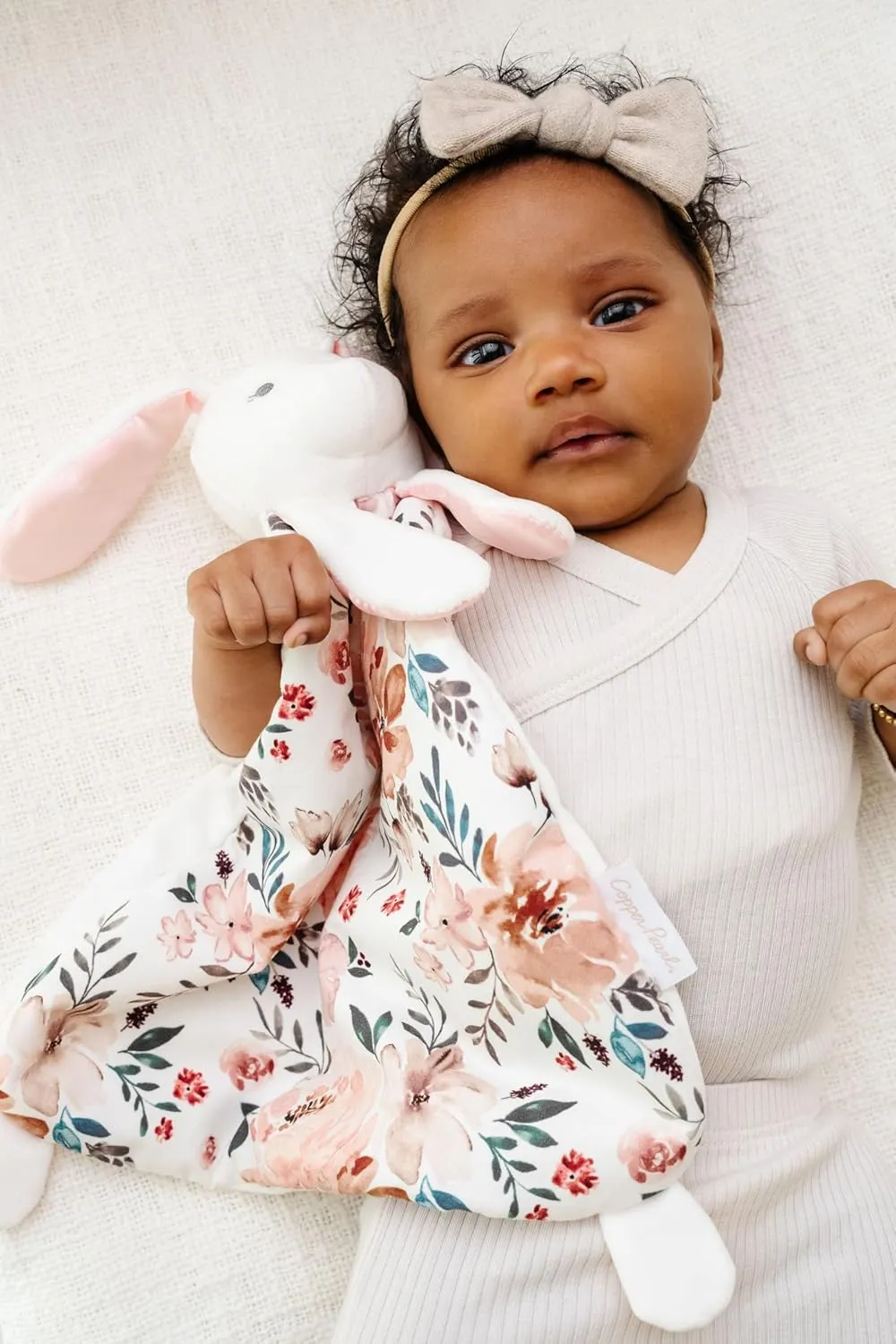 Copper Pearl Character Lovey Plush: Soft Bunny Plush Baby Blankets, Baby Lovey and Stuffed Bunny for Companionship and Entertainment - Bella Bunny