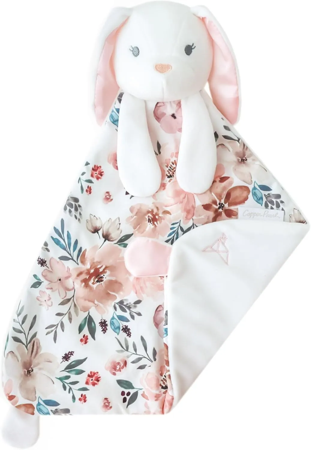 Copper Pearl Character Lovey Plush: Soft Bunny Plush Baby Blankets, Baby Lovey and Stuffed Bunny for Companionship and Entertainment - Bella Bunny