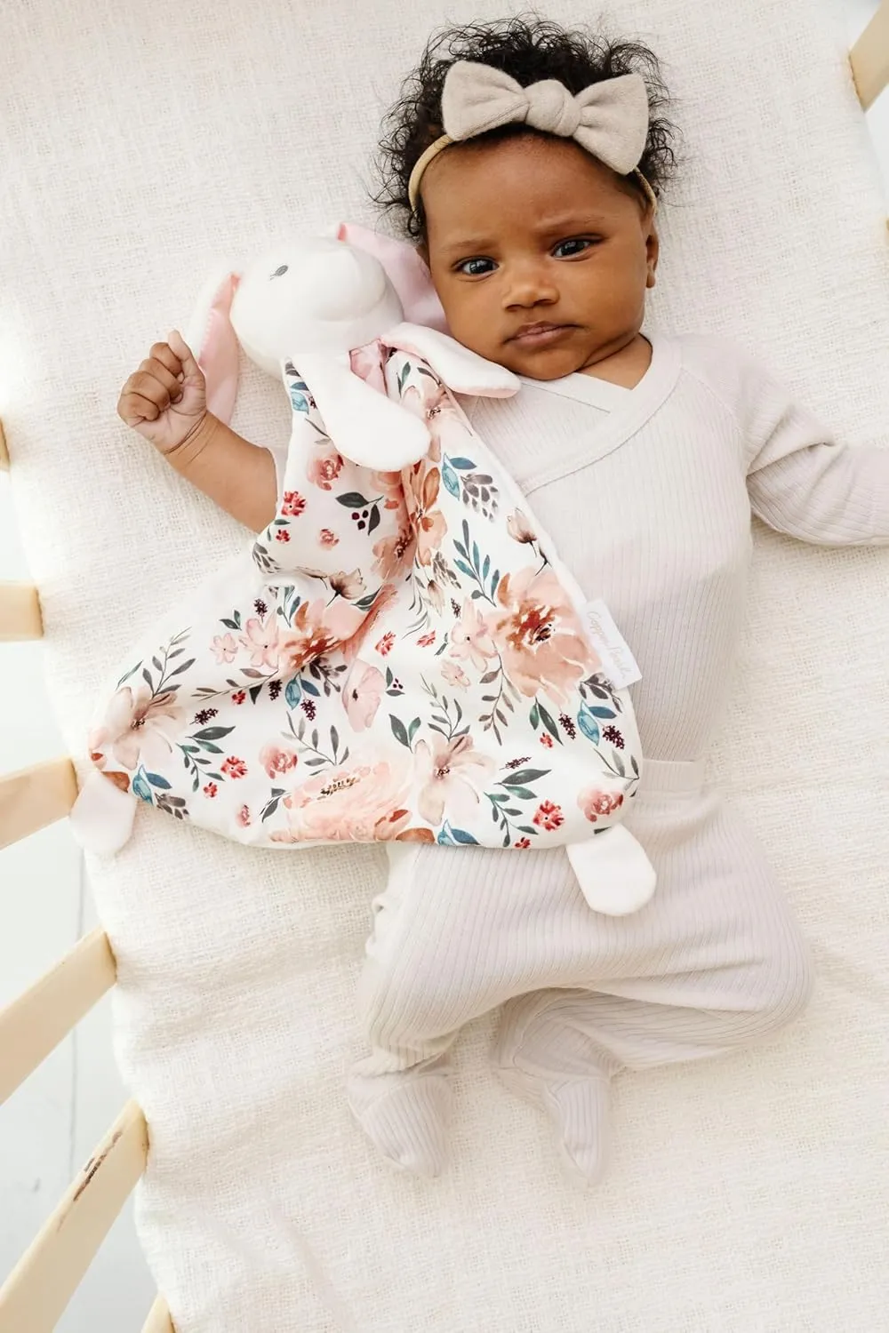 Copper Pearl Character Lovey Plush: Soft Bunny Plush Baby Blankets, Baby Lovey and Stuffed Bunny for Companionship and Entertainment - Bella Bunny