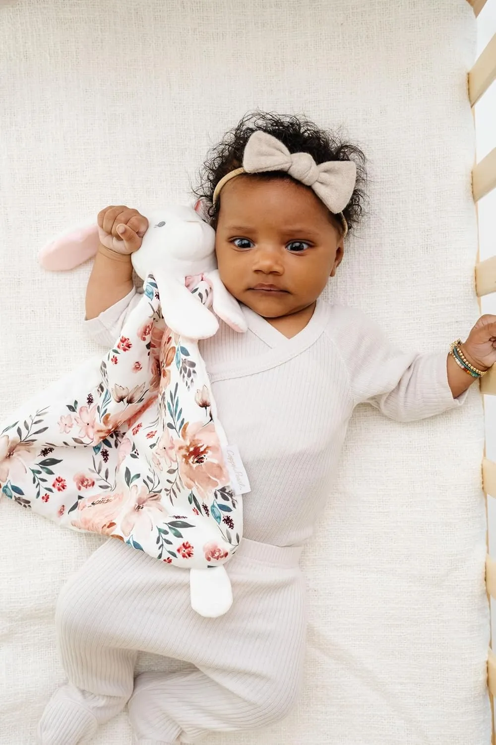 Copper Pearl Character Lovey Plush: Soft Bunny Plush Baby Blankets, Baby Lovey and Stuffed Bunny for Companionship and Entertainment - Bella Bunny