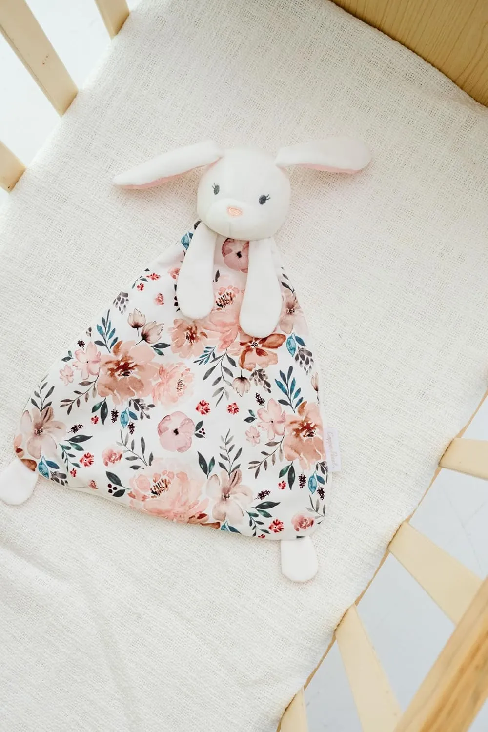 Copper Pearl Character Lovey Plush: Soft Bunny Plush Baby Blankets, Baby Lovey and Stuffed Bunny for Companionship and Entertainment - Bella Bunny